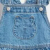 Bebek & Yürümeye Başlayan Çocuk Ayı Cepli Denim Etekli Tulum