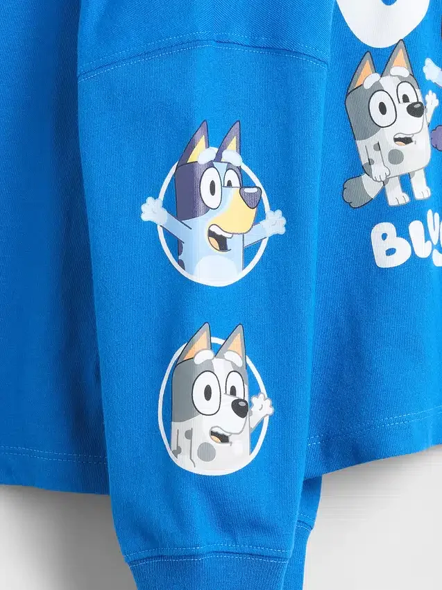 Bebek & Yürümeye Başlayan Çocuk Bluey Desenli Tişört