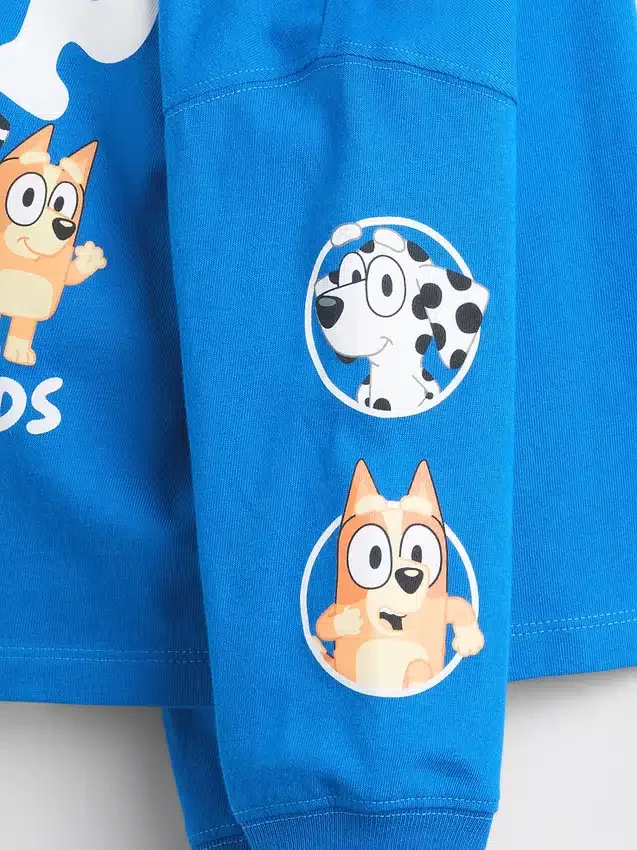 Bebek & Yürümeye Başlayan Çocuk Bluey Desenli Tişört