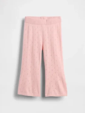 Bebek & Yürümeye Başlayan Çocuk CashSoft Pointelle Geniş Paça Pantolon