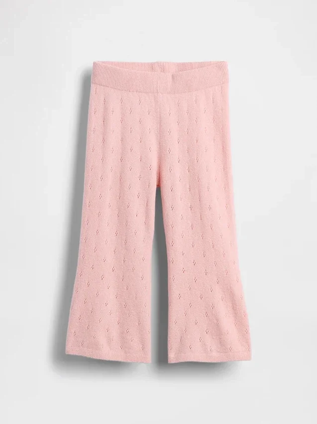Bebek & Yürümeye Başlayan Çocuk CashSoft Pointelle Geniş Paça Pantolon