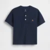 Bebek & Yürümeye Başlayan Çocuk Cepli Henley Tişört