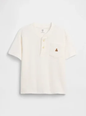 Bebek & Yürümeye Başlayan Çocuk Cepli Henley Tişört