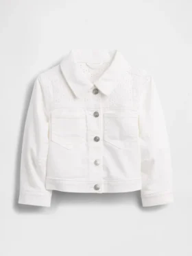 Bebek & Yürümeye Başlayan Çocuk Delikli Denim Ceket