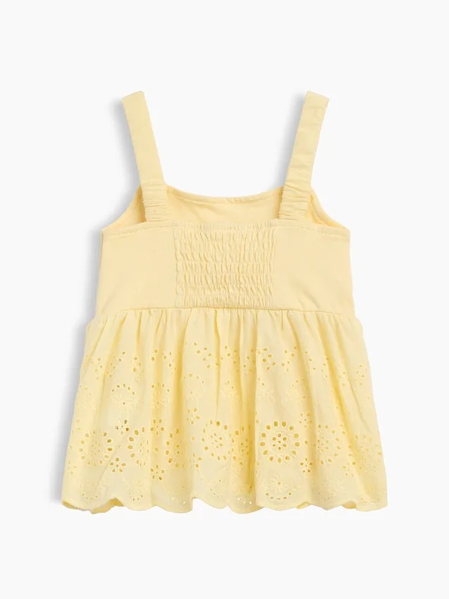 Bebek & Yürümeye Başlayan Çocuk Delikli Etek Ucu Üst Giyim