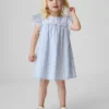 Bebek & Yürümeye Başlayan Çocuk Delikli Gingham Elbise