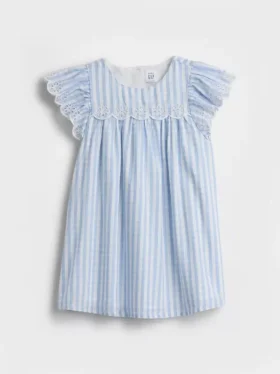 Bebek & Yürümeye Başlayan Çocuk Delikli Gingham Elbise