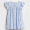 Bebek & Yürümeye Başlayan Çocuk Delikli Gingham Elbise