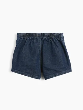 Bebek & Yürümeye Başlayan Çocuk Denim Fiyonklu Etek-Şort