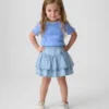 Bebek & Yürümeye Başlayan Çocuk Denim Fırfırlı Etek-Şort
