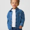 Bebek & Yürümeye Başlayan Çocuk Denim Geniş Gömlek