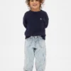 Bebek & Yürümeye Başlayan Çocuk Denim Çizgili At Nalı Jean'ler