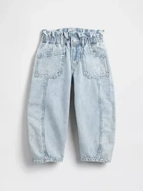 Bebek & Yürümeye Başlayan Çocuk Denim Çizgili At Nalı Jean’ler