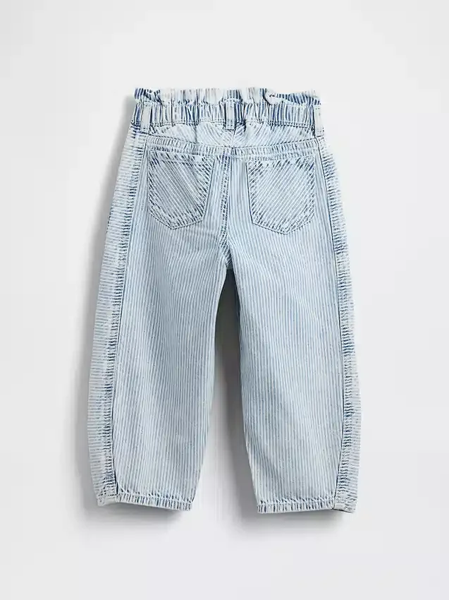 Bebek & Yürümeye Başlayan Çocuk Denim Çizgili At Nalı Jean'ler