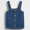 Bebek & Yürümeye Başlayan Çocuk Denim Kabuklu Tank Top