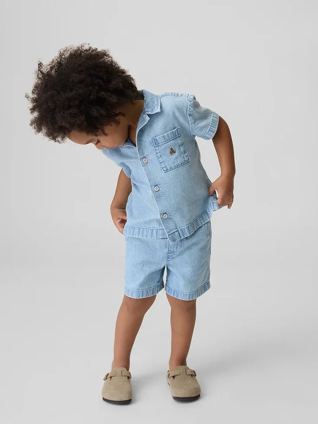 Bebek & Yürümeye Başlayan Çocuk Denim Kombin Seti