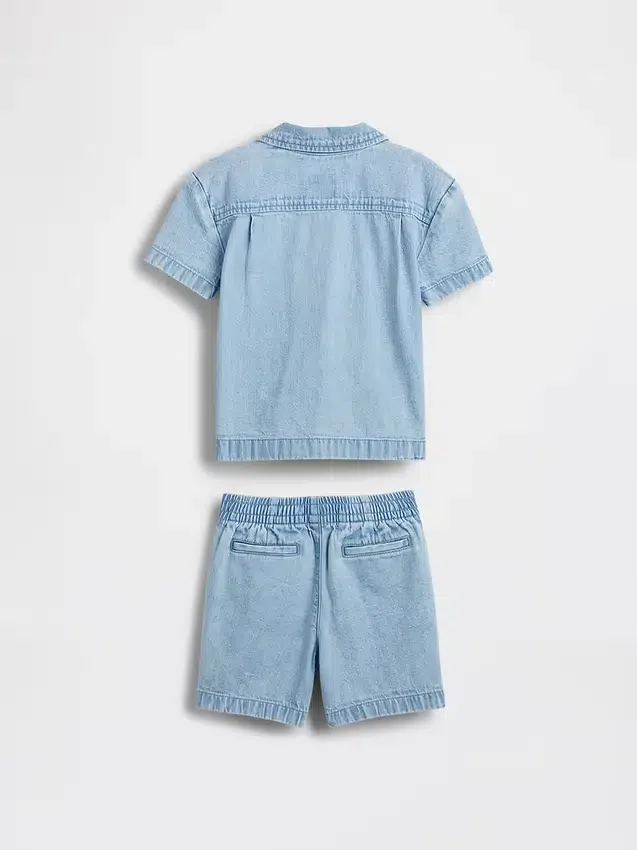 Bebek & Yürümeye Başlayan Çocuk Denim Kombin Seti
