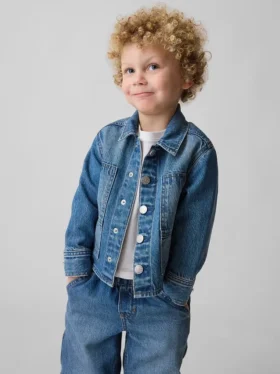 Bebek & Yürümeye Başlayan Çocuk Denim İş Kıyafeti Ceketi