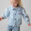 Bebek & Yürümeye Başlayan Çocuk Denim Nakışlı İş Ceketi
