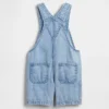 Bebek & Yürümeye Başlayan Çocuk Denim Şortlu Tulum
