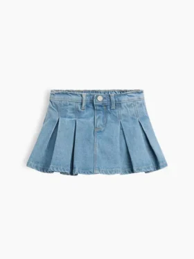 Bebek & Yürümeye Başlayan Çocuk Denim Pileli Etek-Şort