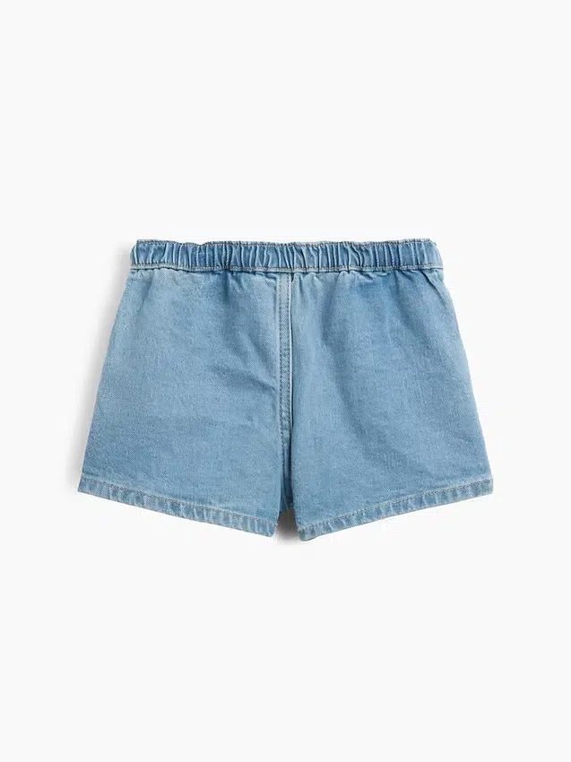 Bebek & Yürümeye Başlayan Çocuk Denim Pileli Etek-Şort