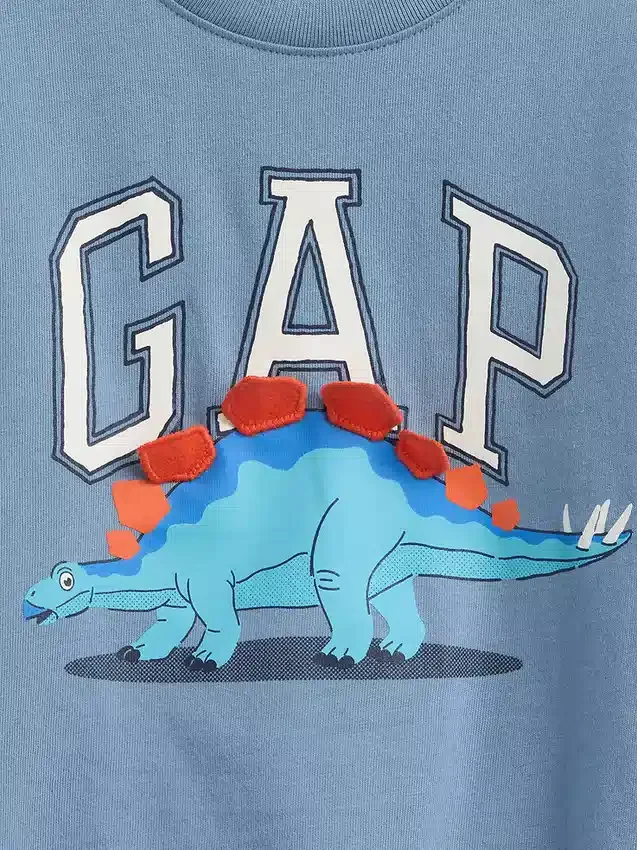 Bebek & Yürümeye Başlayan Çocuk Dino Logo Tişört