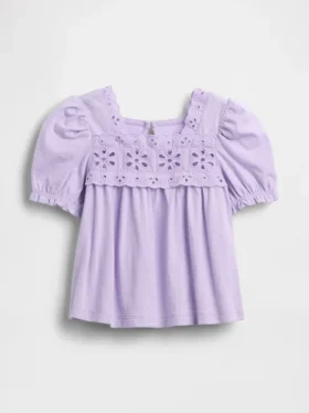 Bebek & Yürümeye Başlayan Çocuk Eyelet Üst Giyim
