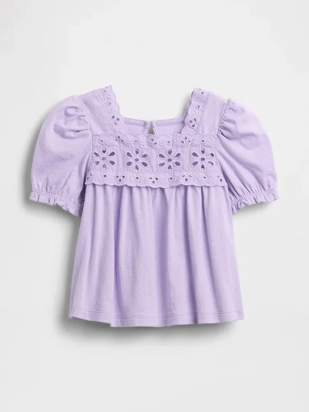 Bebek & Yürümeye Başlayan Çocuk Eyelet Üst Giyim