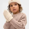 Bebek & Yürümeye Başlayan Çocuk İçin CashSoft Kablo Örgü Bere ve Eldiven Seti
