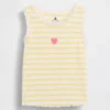 Bebek & Yürümeye Başlayan Çocuk İçin Çizgili Ribana Tank Top