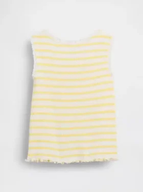 Bebek & Yürümeye Başlayan Çocuk İçin Çizgili Ribana Tank Top