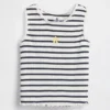 Bebek & Yürümeye Başlayan Çocuk İçin Çizgili Ribana Tank Top