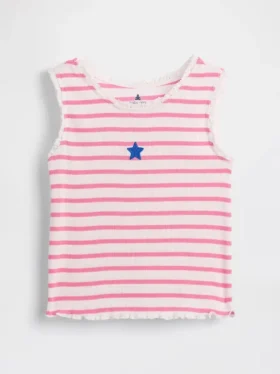 Bebek & Yürümeye Başlayan Çocuk İçin Çizgili Ribana Tank Top