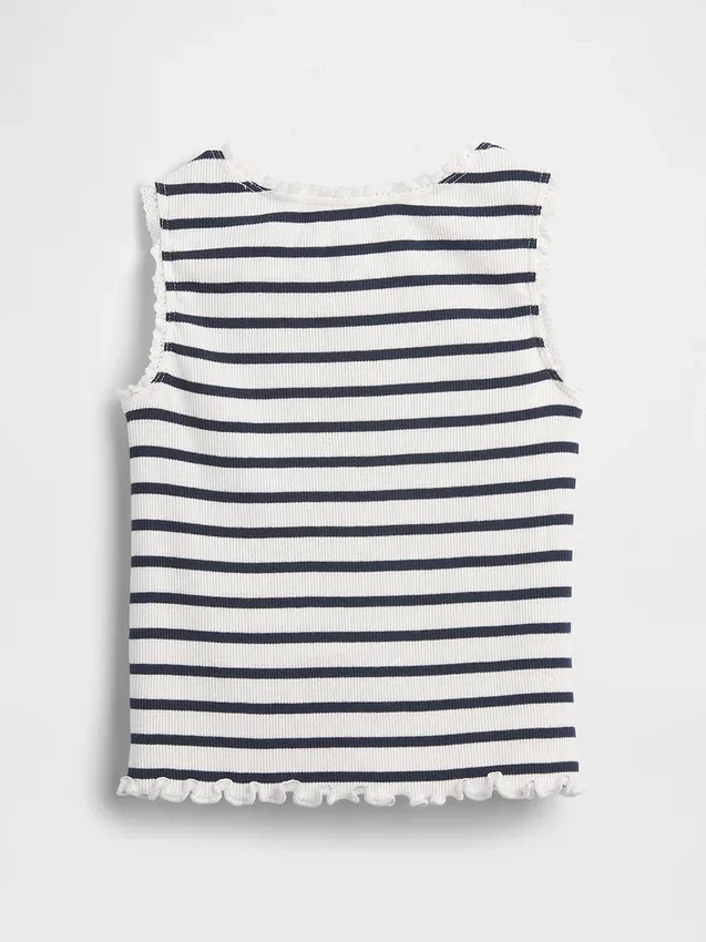 Bebek & Yürümeye Başlayan Çocuk İçin Çizgili Ribana Tank Top