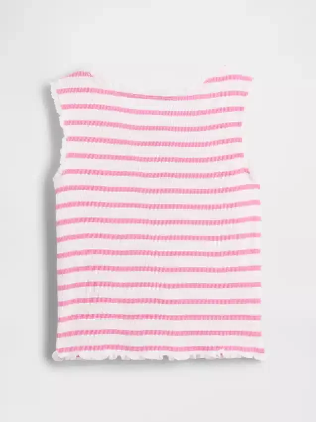 Bebek & Yürümeye Başlayan Çocuk İçin Çizgili Ribana Tank Top