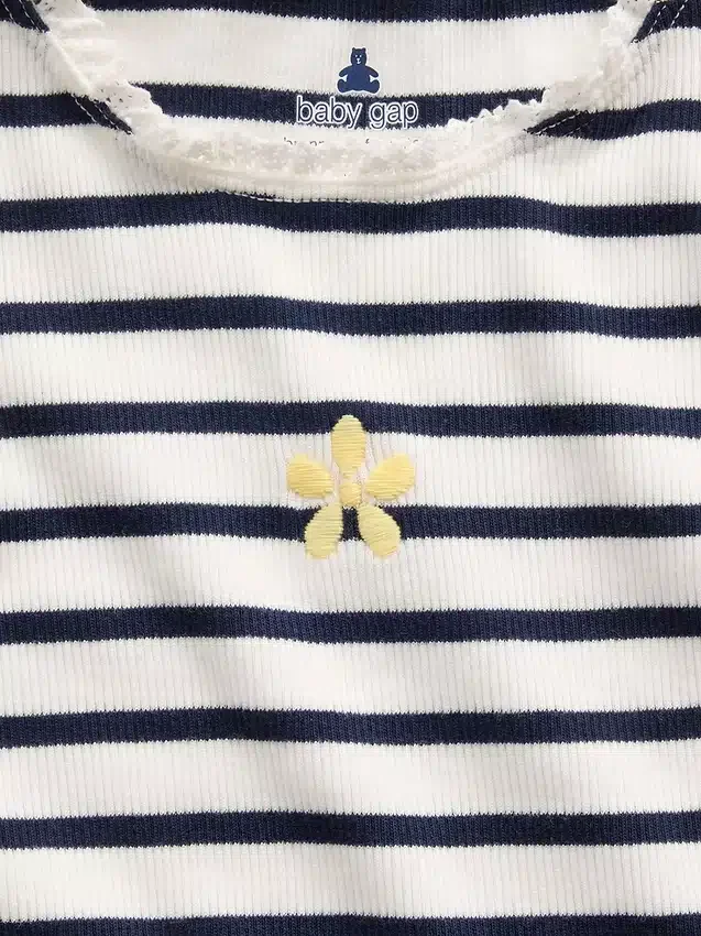 Bebek & Yürümeye Başlayan Çocuk İçin Çizgili Ribana Tank Top