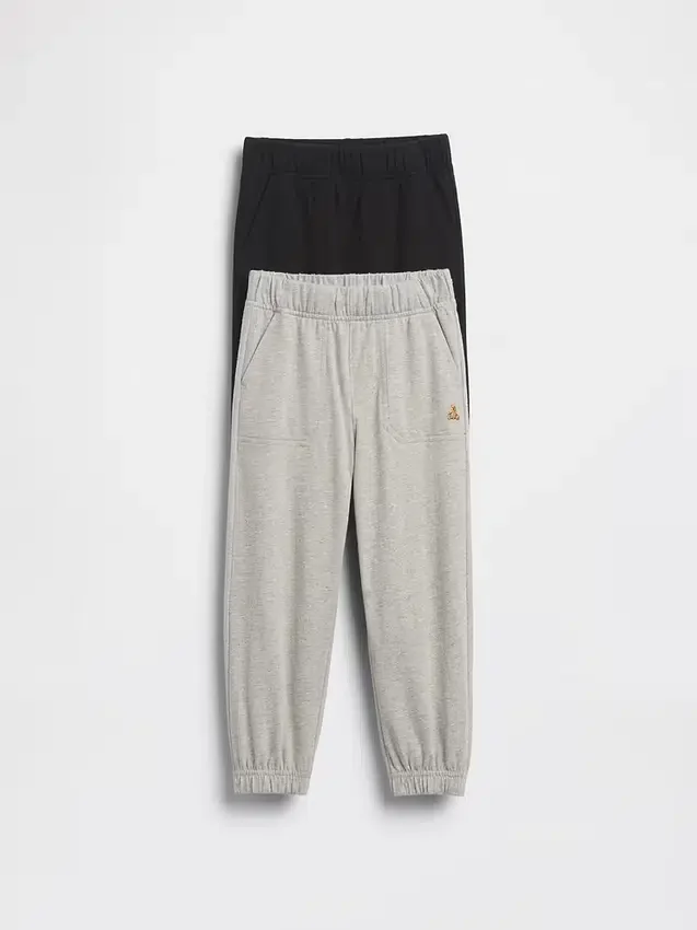 Bebek & Yürümeye Başlayan Çocuk İçin Kombinlenebilir Çekip Giyilebilir Jogger Pantolonlar (2'li Paket)