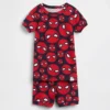 Bebek & Yürümeye Başlayan Çocuk İçin Marvel Organik Fırçalanmış Pamuklu Pijama Şort Seti