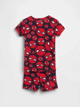Bebek & Yürümeye Başlayan Çocuk İçin Marvel Organik Fırçalanmış Pamuklu Pijama Şort Seti