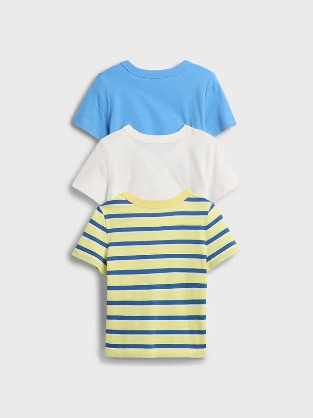 Bebek & Yürümeye Başlayan Çocuk İçin Mix & Match Cepli Tişört (3'lü Paket)