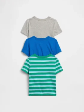 Bebek & Yürümeye Başlayan Çocuk İçin Mix & Match Cepli Tişört (3’lü Paket)