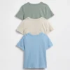 Bebek & Yürümeye Başlayan Çocuk İçin Mix & Match Cepli Tişört (3'lü Paket)