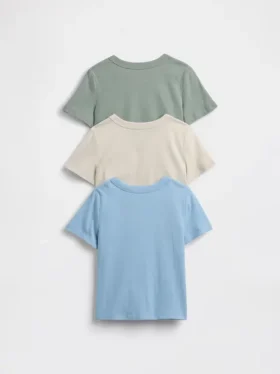 Bebek & Yürümeye Başlayan Çocuk İçin Mix & Match Cepli Tişört (3’lü Paket)