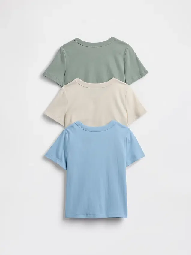 Bebek & Yürümeye Başlayan Çocuk İçin Mix & Match Cepli Tişört (3'lü Paket)