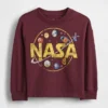Bebek & Yürümeye Başlayan Çocuk İçin NASA Grafik Tişört