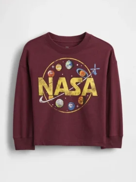 Bebek & Yürümeye Başlayan Çocuk İçin NASA Grafik Tişört