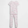 Bebek & Yürümeye Başlayan Çocuk İçin Organik Fırçalanmış Pamuklu Dino Pijama Seti