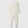 Bebek & Yürümeye Başlayan Çocuk İçin Organik Fırçalanmış Pamuklu Henley Pijama Takımı