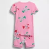 Bebek & Yürümeye Başlayan Çocuk İçin Organik Fırçalanmış Pamuklu Istakoz Desenli Pijama Şort Seti